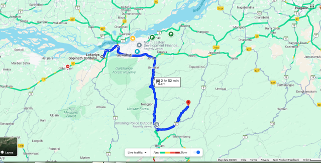 way to Shyntor Bulia village